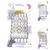 VELA BLANCO IMPRESO 10cm SET 6un.