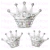 GLOBO CORONA PLATA 21" - PROMO X 50 UN