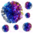Adorno Metalizado Bola Multicolor 32 cm - Promo x 12 - comprar online