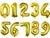 Globo Numero Dorado 26" - Promo x 50 u en internet