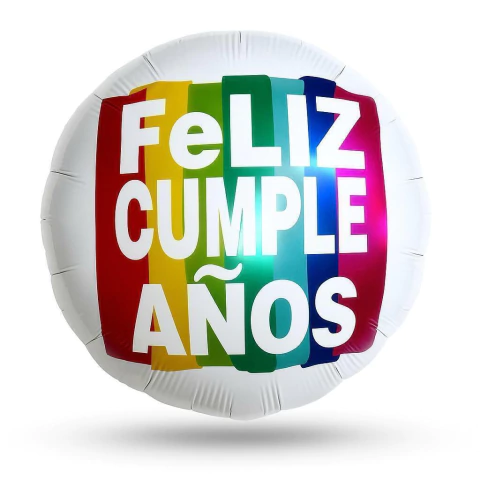 GLOBO FELIZ CUMPLE 18" - PROMO X 50 UN - comprar online