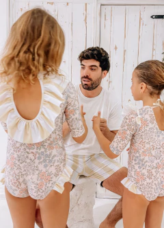 Short de baño Yellow Striped - Cambodja