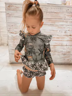 Remera lycra UV+50 Safari con bombacha