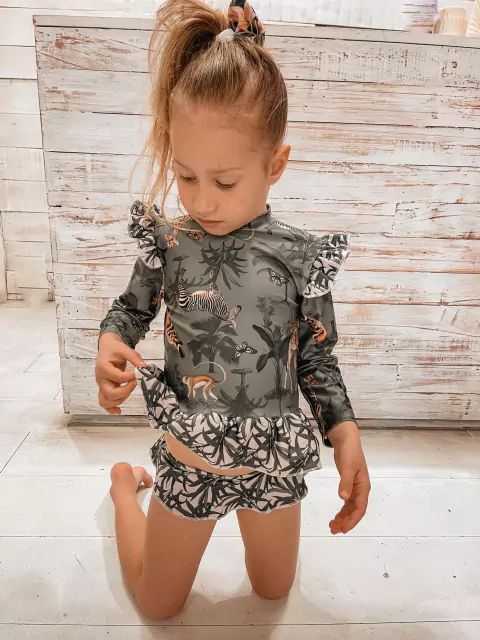 Remera lycra UV+50 Safari con bombacha