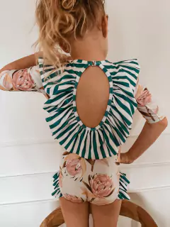 Body UV+50 volado grande Olivo - comprar online