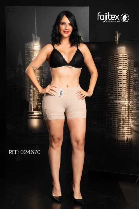 Panty Levantacola Tiro- BAJO -024670 POWERNET BEIGE - comprar online