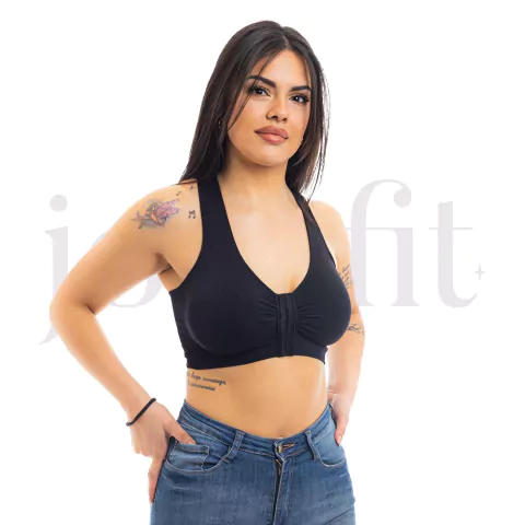 Corpiño Brasier postquirurgico con broches delanteros Sin Costura