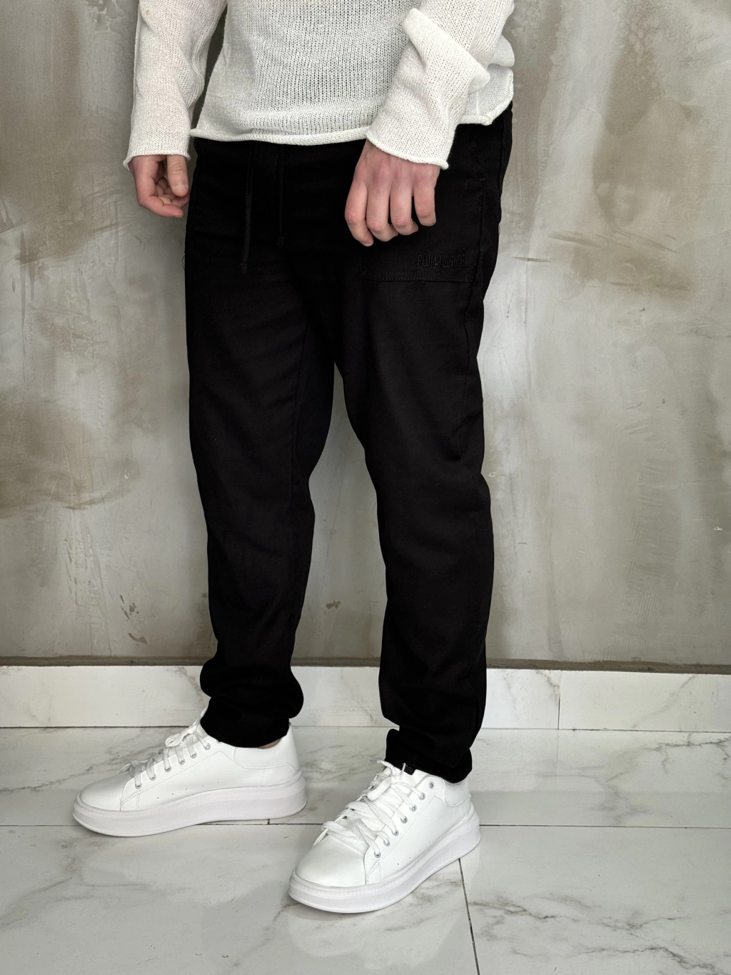 Pantalon Lino Saigón Negro