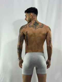 Boxer Bakary Gris - PLUMA BLANCA
