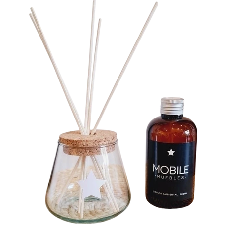 Vaso Cono con tapa (para perfume difusor) - comprar online