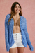 SACO CALADO RITA AZUL LAVANDA - tienda online