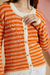 SET CARDIGAN OLI + MUSCULOSA LOU NARANJA Y CRUDO