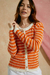SET CARDIGAN OLI + MUSCULOSA LOU NARANJA Y CRUDO - comprar online
