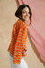 Imagen de SET CARDIGAN OLI + MUSCULOSA LOU NARANJA BEIGE