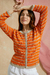 Imagen de SET MUSCULOSA LOU + CARDIGAN OLI NARANJA