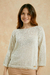 SWEATER DALMA LUREX BLANCO - comprar online