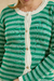 SET CARDIGAN OLI + MUSCULOSA LOU VERDE - tienda online