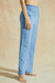 PANTALON LYOR CINTURA ELASTICA CELESTE - tienda online