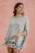 PONCHO LEAVES GRIS en internet