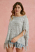 PONCHO LEAVES GRIS - GauchaBuenosAires