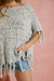 PONCHO LEAVES GRIS