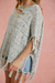 PONCHO LEAVES GRIS