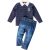 Conjunto Camiseta Polo Marinho e Calça Jeans