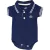 Body Manga Curta Suedine Polo Marinho - comprar online