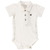Conjunto Body Manga Curta Off White e Shorts Listrado - loja online