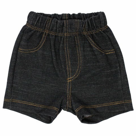 Short Básico Jeans Preto