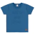 Conjunto Verão Camiseta Azul e Short Linho Azul Jeans - comprar online