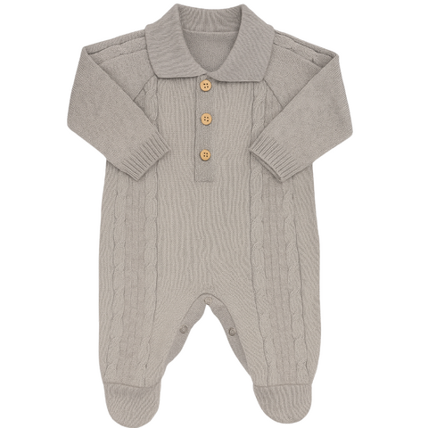 Macacão Tricô Inácio Cinza