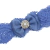 Faixa Renda Laço Organza Azul Jeans