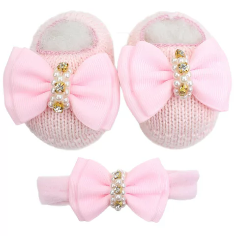 Kit Acessórios Laço Boneca Rosa