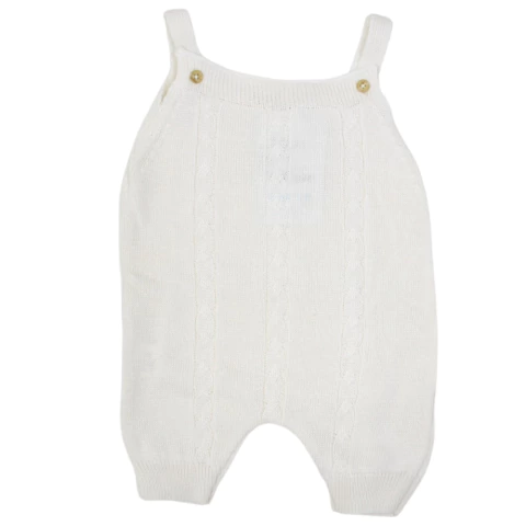 Romper Tricô Trança Off White