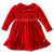 Vestido Manga Longa Plush Vermelho