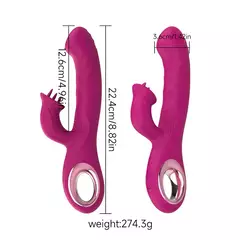 MIRENCA VIBRADOR VAI E VEM COM ESTIMULADOR CLITORIANO - loja online