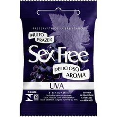 PRESERVATIVO UVA COM 3 UNIDADES SEX FREE