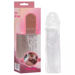 CAPA PENIANA TRANSPARENTE COM VEIAS 15CM
