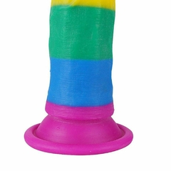 PRÓTESE MACIÇA PRIDE COM VENTOSA 18,5 X 3,5CM - Tantra Sex Shop