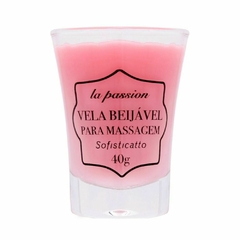 VELA BEIJÁVEL PARA MASSAGEM MORANGO 40G - comprar online