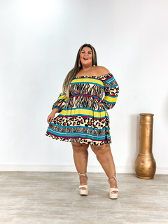 Vestido Lastex Animal - comprar online