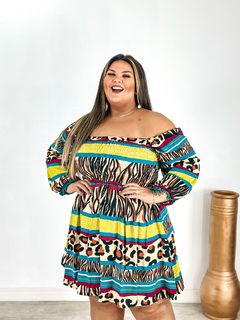 Vestido Lastex Animal na internet