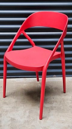 SILLA PLÁSTICA REFORZADA COLOR MAGENTA - comprar online