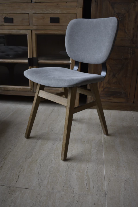 SILLA SOMALIA DE ROBLE Y LINO - comprar online