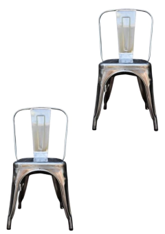 SILLA TOLIX GRIS GRAFITO COMBO X2 - comprar online