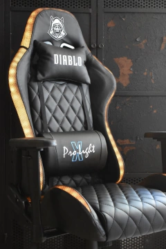 SILLA GAMER DIABLO PRO LIGHT NEGRO LUCES LED en internet