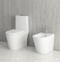 JUEGO DE INODORO CON MOCHILA + BIDET ESTILO EUROPEO
