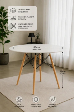 COMBO DE MESA EAMES Y SILLAS TULIP - comprar online