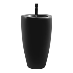 BACHA CON PEDESTAL NEGRO MATE HOESCH FOSTER - 84*49*49 en internet